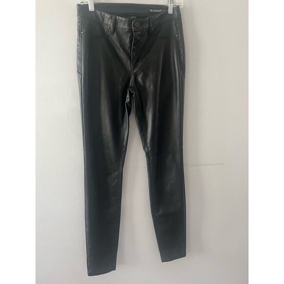 Blank NYC Pants - Blank NYC Pants Women's 27 Black Faux Leather Skinny Biker Festival Vegan Emo